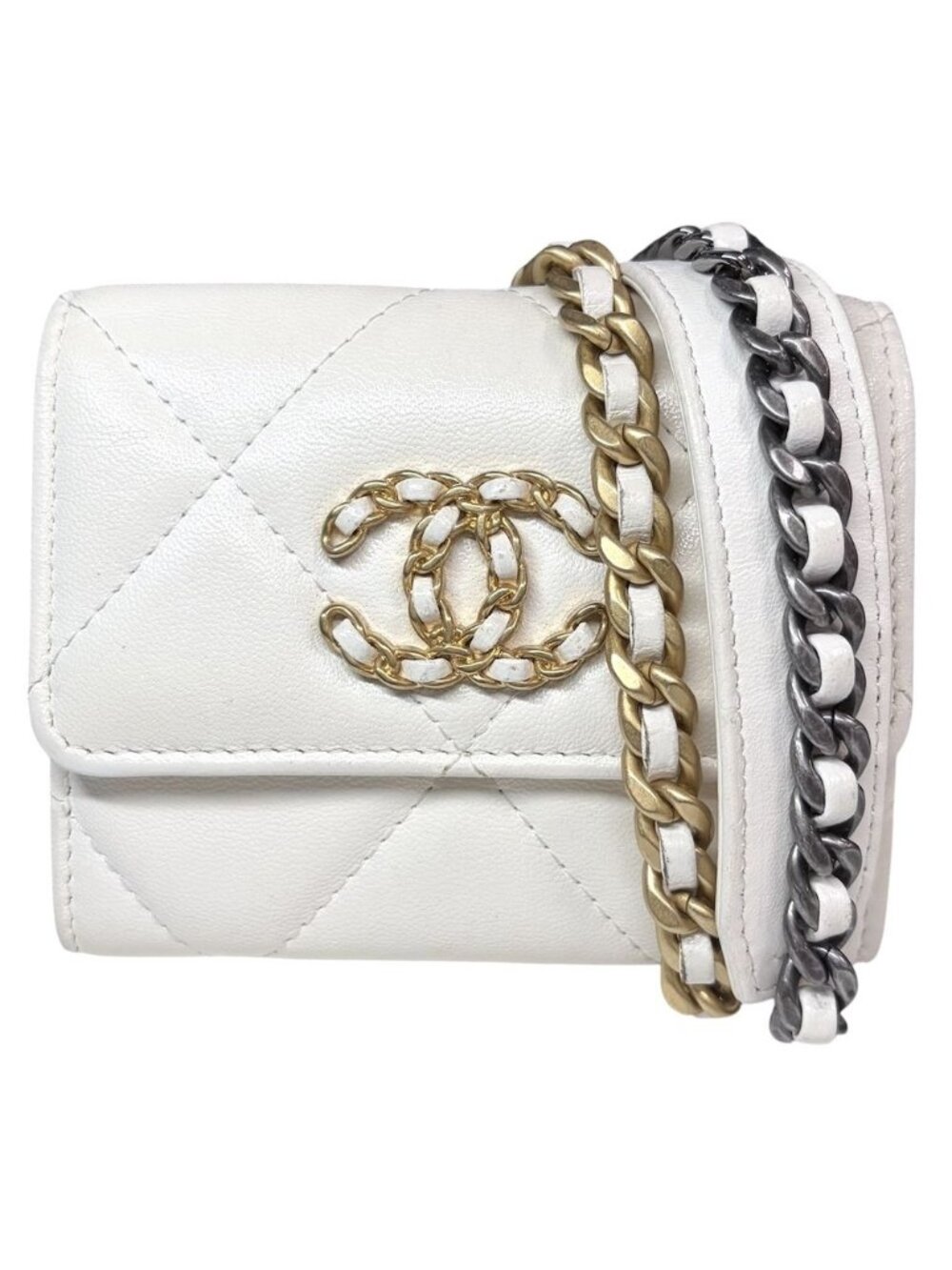 Chanel Chain Wallet Quilted Chanel 19 CC Logo Shoulder Bag Crossbody Lambskin